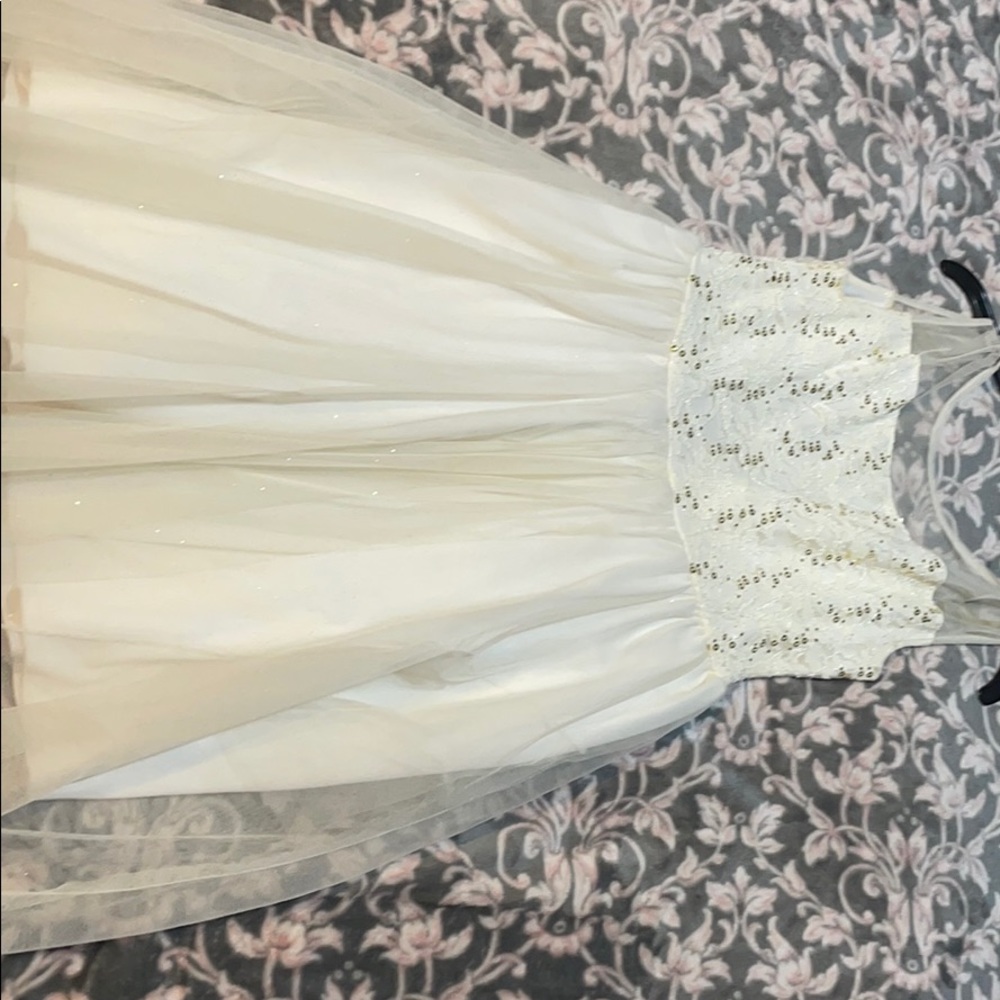 White and Gold Children’s Dress
